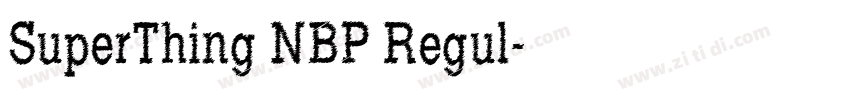 SuperThing NBP Regul字体转换